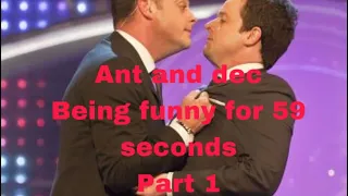 Ant and dec being funny on Britains got talent part one