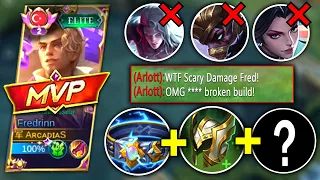 100% Immortal Build!!🔥Top Global Fredrinn Best Build and Emblem 2023 | Fredrinn Mobile Legends