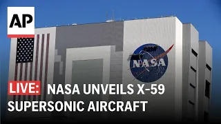LIVE: NASA unveils X-59 supersonic aircraft