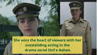 Major Samia Rehman in Sinf e Ahan drama/Real life/Biography/Lifestyle/Fashion Career