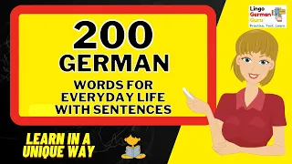 Learn Top 200 German Words | Beginners |  | Daily Used Words with Sentences