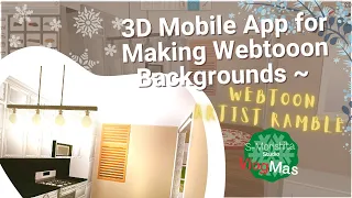 Webtoon Background Software Tutorial for iPad || Webtoon Artist Vlogmas