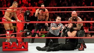 Roman Reigns, Seth Rollins & Jason Jordan vs. The Bálor Club: Raw, Jan. 8, 2018