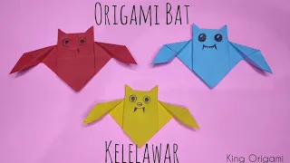 Tutorial Membuat Origami Kelelawar | How To Make a Paper  Bat Easy | Origami Bat