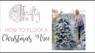 How to flock a Christmas tree