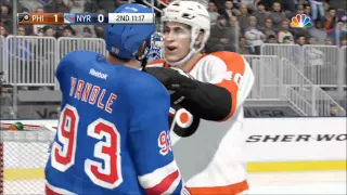 NHL 16 - Philadelphia Flyers vs New York Rangers Gameplay (XboxONE HD) [1080p60FPS]