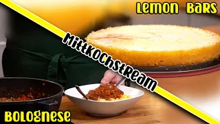 Mittkochstream vom 14.04.2021 BOLOGNESE UND LEMON BARS