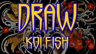 How to draw Koi Fish tattoo design