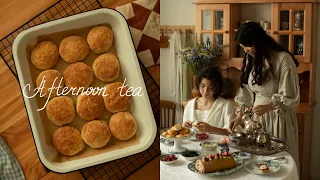 Afternoon Tea ☕ English Scones Recipe | Old Fashioned Tea Time | Slow Living Baking Vlog