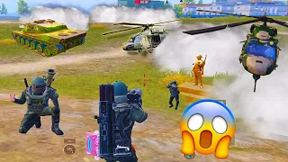 Tank & Helicopter Squad Fight😱 Tank Battle in PAYLOAD 3.0 PUBG MOBILE | M202 vs Tank vs RPG