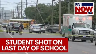 Student shot during dismissal on last day of school in Louisiana, shooter sought | LiveNOW from FOX