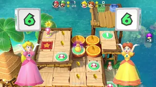 Super Mario Party Partner Party #97 Watermelon Walkabout Mario & Luigi vs Peach & Daisy