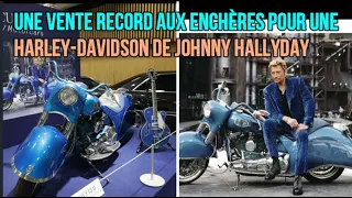 Une vente record aux enchères pour une Harley Davidson de Johnny Hallyday