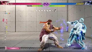 SF6 Ryu crazy reset into high damage combo for Level 3