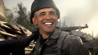 President Barack Obama Plays COD WW2! (Voice Troll)