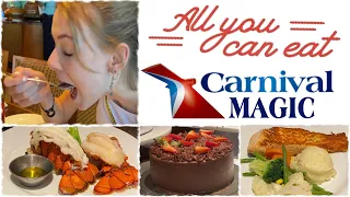 "ALL YOU CAN EAT" on the CARNIVAL MAGIC! -  Cruise Ship Food