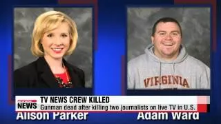 Gunman dead after killing two journalists on live TV in U.S.   미 생방송 기자 2명 총격 피살