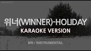 [짱가라오케/노래방] 위너(WINNER)-HOLIDAY (MR/Instrumental) [ZZang KARAOKE]