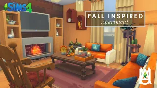 Fall Inspired Apartment 🍂🍁 | [Stop Motion Speed Build] - The Sims 4