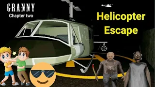 Granny chapter 2 helicopter escape | helicopter escape in granny and grandpa house |