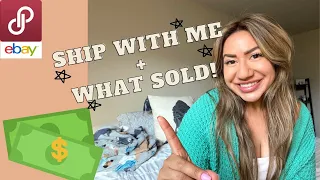 Ship $600+ In Sales With Me + What Sold | How I Package My Sales | LA Poshmark & Ebay Reseller