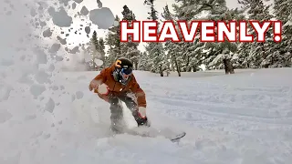 WAIST DEEP POW DAY at HEAVENLY MOUNTAIN! (December 2021 Storm)