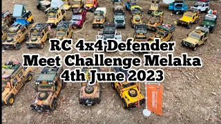 RC 1/10 Scale Defender Challenge Melaka 2023 4x4 Offroad Malaysia Competition RC Crawler Extreme