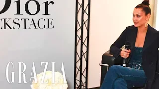 Grazia Bella Hadid Live Q&A with Dior 2017