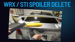 WRX / STI OLM Paint Matched Trunk Hole Delete (Spoiler Delete)