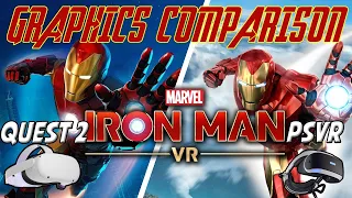 Marvel's Iron Man VR Graphics Comparison | Quest 2 / PSVR