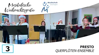 Musikalische Weihnachtsgrüße 2021 | Nr. 3 | Querflöten-Ensemble | Musikschule Geislingen