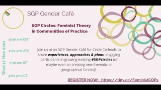 Feminist Communities of Practice: SGP Gender Circles