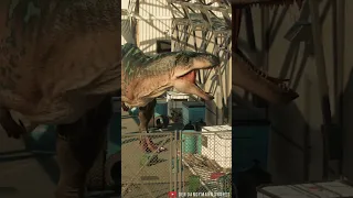 ACROCANTHOSAURUS ROAR IN AN ABANDONED RESEARCH FACILITY! - Jurassic World Evolution 2 #Shorts