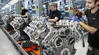 Inside Best Mercedes AMG Factory in Germany Producing Giant V8 Engines - Production Line / Business