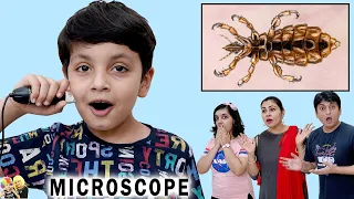 MICROSCOPE CHALLENGE | Comedy Family Challenge | Aayu and Pihu Show