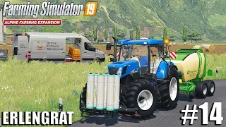 Baling Straw w/ Net, Planting Corn | Alpine DLC | ERLENGRAT | Farming Simulator 19 | #14