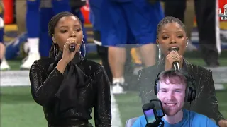 Chloe x Halle - *America The Beautiful* Super Bowl Live Performance REACTION!!