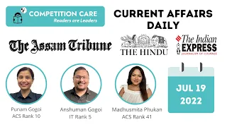Daily Newspaper Analysis -19 July 2022- Competition Care - The Best APSC/UPSC Coaching in Assam