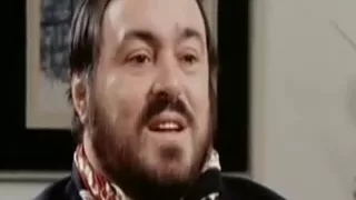 Luciano Pavarotti offstage