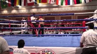 WAKO Kickboxing - WC 2013 - FC -63.5kg Galarreta(NOR) vs. Lipinetc(RUS)