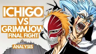 ICHIGO KUROSAKI vs GRIMMJOW JAEGERJAQUEZ (Final Fight) - Bleach Battle ANALYSIS | Eyes of the King