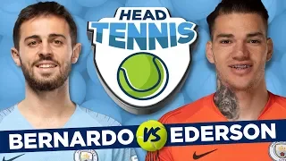 BERNARDO SILVA AND EDERSON HEAD TENNIS CHALLENGE! | Portugal v Brazil!