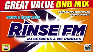 DJ Geeneus & MC Riddles | Drum & Bass Classics 1999 | Rinse FM 100.3 (Pirate Radio)