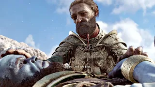 God of War 5 Ragnarok - Brok's Death & Funeral Sad Scene (Secret Ending) PS5