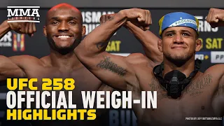 UFC 258 Official Weigh-In Highlights - MMA Fighting