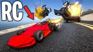 Running from Cops with RC Ramp Car on GTA 5 RP