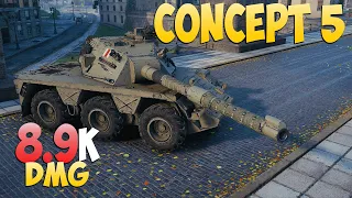 Concept 5 - 4 Kills 8.9K DMG - Conceptual! - World Of Tanks