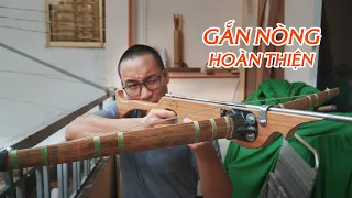 Nỏ bắn bi - P4 gắn nòng cho nỏ |  crossbow shooting iron balls | MỘC NHÂN DIY