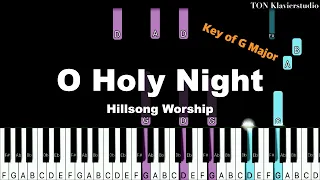 Hillsong Worship - O Holy Night (Key of G Major) | Christmas Piano Cover Tutorial