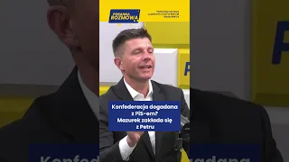 Konfederacja dogadana z PiS-em? Mazurek zakłada się z Petru  #polityka #fakty #rmf